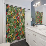 Tropical Bird Paradise Shower Curtain thumbnail 3