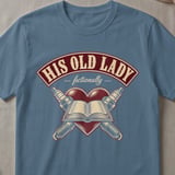 His Old Lady Fictionally Tee thumbnail 3