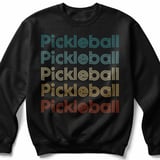 Pickleball Gildan Crewneck Sweatshirt, Pickleball Pickleball Pickleball Pickleball Pickleball, Court Warm Up thumbnail 1