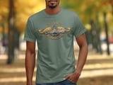 U.S. Navy Submariner Dolphins T-Shirt, Proud Submarine Veteran Gift, Military Service Tee, Naval Force Apparel, Patriotic thumbnail 2