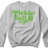 Pickleball Gildan Crewneck Sweatshirt, Pickle Ball, Court Warm Up thumbnail 7