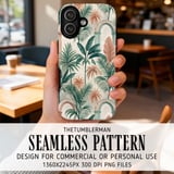 Digital Pattern, Tropical Leaves, Arches Digital Bundle, Watercolor Illustration, Digital Download, Floral Design, Palm Trees Digital thumbnail 6