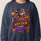 Keep Calm Randy the Raccoon Halloween Sweatshirt thumbnail 8