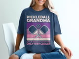 Pickleball Comfort Colors Shirt, Pickleball Grandma Like A Regular Grandma Only Way Cooler, Vintage Graphic Tee thumbnail 4