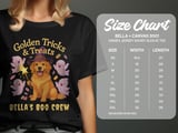 Golden Retriever Wizard Halloween Sweatshirt, Cute Ghost Dog Fall Apparel, adult and kid size t-shirts thumbnail 4