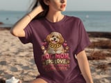 Dog Mom Cuban Link Chain Collar Tee thumbnail 3