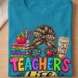Teacher's Life Messy Bun Tee thumbnail 6
