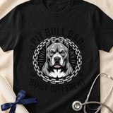 Pit Bull Dad Built Different Tee | Pit Bull Dad Shirt | Pittie Dad Gift | Dog Dad Apparel thumbnail 1