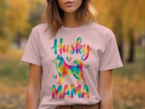 Rainbow Husky Mama Tee thumbnail 3