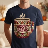 Groovy Brews Coffee Tee thumbnail 4