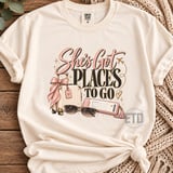 Shes Got Places To Go PNG Girls Trip Vacation Sublimation Design, Glam Jetsetter Travel Luggage Clipart, Pink Gold Boho Travel PNG thumbnail 7