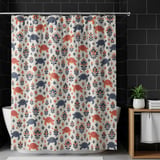Bohemian Sea Turtle & Bloom Shower Curtain thumbnail 10