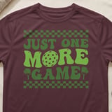 Pickleball Sport-Tek Performance Tee, Just One More Game, Court Apparel thumbnail 2
