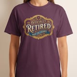 Officially Retired T-Shirt | Vintage Retirement Gift Tee, Enjoy The Journey Shirt for Men Women, Retirement Party Gift Idea thumbnail 5