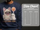 Halloween French Bulldog Mummy Sweatshirt, Cute Dog Ghost Pumpkin Fall Apparel, adult and kid size t-shirts thumbnail 5