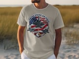 United States Air Force T-Shirt | Patriotic US Air Force F-35 Fighter Jet Tee | American Flag Veteran Aviation Gift Apparel thumbnail 2
