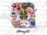 Feelin' Lucky Tumbler PNG Sublimation Design, Scrapbook Collage Digital Download, Lucky Charm Cup Wrap, Lucky Charm Seamless thumbnail 8
