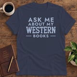 Ask Me About My Western Books Softstyle Tee thumbnail 7
