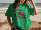 250th Birthday of America T-Shirt, Patriotic July 4th 2026 Celebration Tee, American Bicentennial Quarterennial Commemorative Shirt thumbnail 2