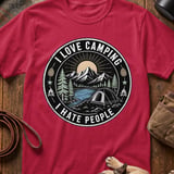 I Love Camping I Hate People Tee thumbnail 4