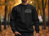 Vintage Hot Rod Sweatshirt, Classic Street Rod Car Crewneck, Retro Automobile Jumper, Minimalist Aesthetic Gift for Car Guy Mechanic Dad thumbnail 1