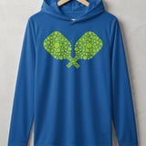 Pickleball Sport-Tek Performance Hood, Crossed Pickleball Paddles Mosaic Art Print, Lightweight Hoodie thumbnail 3