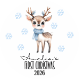 Baby Deer First Christmas Digital Ornament thumbnail 4