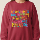 Grandmoms Have The Best Job Sweatshirt thumbnail 3