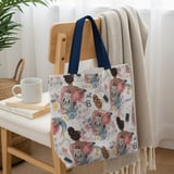 IPhone Tough Cases Tote Bag Throw Pillow: Student Design, Books, Floral, Back To School thumbnail 4