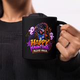 Happy Haunting Please Hold Mug thumbnail 1
