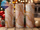 20 oz Pink Marble Tumbler Wrap Sublimation Design, Gold Veins Tumbler, Straight and Tapered, png, Digital Download, Tumbler Design thumbnail 2