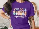 Swaddle Specialist T-Shirt: NICU Neonatal Nurse Tech Baby Nursery thumbnail 9