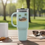 Grand Wagoneer Tumbler, The Waggy Tumbler, Beach Car Tumbler, Surfboard Car Gift, Cars Tumbler, Retro SUV Tumbler, Cool Car Tumbler thumbnail 2