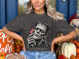 Gothic Monster Butterfly Shirt, Vintage Horror Graphic Tee thumbnail 6