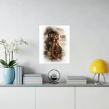 Black Woman Ancestry Wall Art Poster, She Comes From Greatness Framed Poster, African Matriarch Heritage Decor, Empowering Melanin Art thumbnail 9