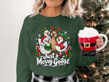 Just a Merry Goose Sweatshirt thumbnail 2
