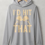 Pickleball Sport-Tek Performance Hood, I'd Hit That, Lightweight Hoodie Athletic Court Warm-Up Layer thumbnail 6