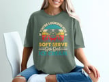 Pickleball Comfort Colors Shirt, If You're Looking For A Soft Serve Go Get Ice Cream, Vintage Graphic Tee thumbnail 6