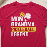 Pickleball Sport-Tek Performance Tee, Mom Grandma Pickleball Legend Graphic, Dinkeries Active Open Play Court Apparel thumbnail 6
