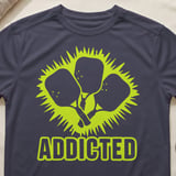 Pickleball Sport-Tek Performance Tee, Addicted Triple Paddle Graphic, Moisture Wicking Court Apparel thumbnail 9