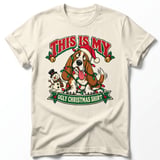 Ugly Christmas Basset Hound Tee thumbnail 9