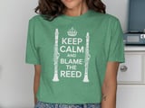Keep Calm Blame the Reed Clarinet Tee thumbnail 8