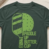 Pickleball Sport-Tek Performance Tee, Paddle Up Butter, Cup, Moisture-Wicking Court Apparel thumbnail 5