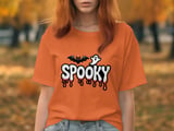 Halloween Spooky Season Sweatshirt, Bat and Ghost Sweatshirt, Horror Sweatshirt, Halloween Party Sweatshirt, October Sweatshirt thumbnail 1