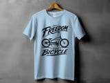 Freedom Is Riding a Bicycle | Stretch Cruiser T-Shirt thumbnail 12