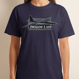 U2 Spy Plane Shirt Dragon Lady Graphic Tee Military Aviation T-Shirt Retro Air Force Pilot Apparel High Altitude Recon Spy Plane Gift thumbnail 3