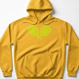 Pickleball Gildan Fleece Hoodie, Crossed Neon Pickleballs Paddle Graphic, Court Pullover thumbnail 10