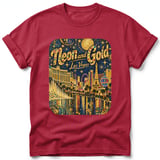 Neon and Gold ~ Comfort Colors Premium Tee thumbnail 2