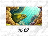 Deep Sea Sublimation Wrap Digital Design, Ocean Mug PNG 11oz 15oz, Exotic Marine Life Art, Nature Lover Gift thumbnail 14