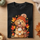 Pumpkin Spice Golden Retriever Tee thumbnail 1